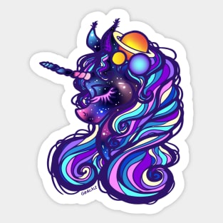 Galaxy Unicorn Sticker